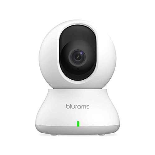blurams Security Camera, 2K Indoor Camera 360-degree Pet Camera for Home Security w/ Motion Tracking, Phone App, 2-Way Audio, IR Night Vision, Siren, Works with Alexa & Google Assistant