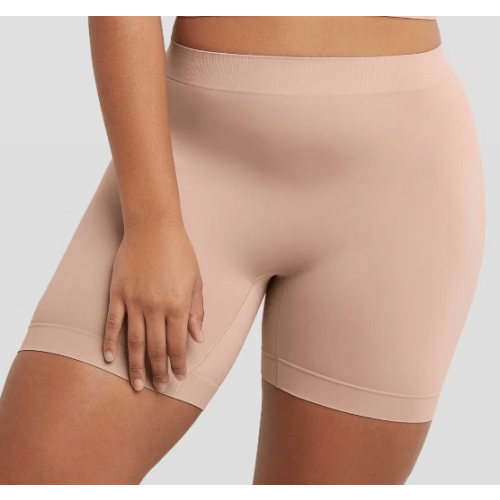 Maidenform Women's Shapewear Seamless Smoothing Light Shaping Shorts MST003 - Evening Blush 3XL: Nylon Spandex Knit