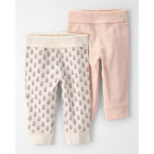 Baby Girl 2-Pack Organic Cotton Grow-With-Me Joggers - Little Planet | Carter's