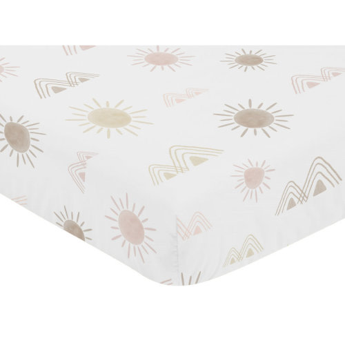 Sweet Jojo Designs Desert Sun and Mountain Fitted Crib Sheet & Reviews | Wayfair