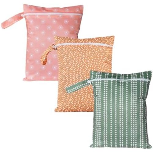 Wet Dry Bag for Baby, Swimsuit, Diaper Bag & Travel - Waterproof Reusable Leakproof Pouch for Wet Clothes, Swimsuits, Pool, Beach, and Gym