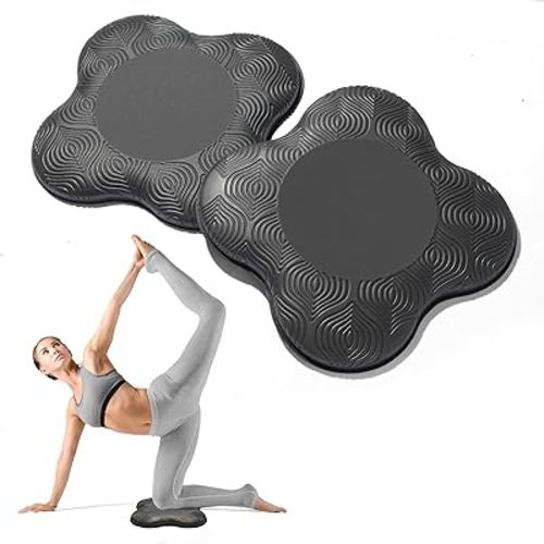 2 Packs Yoga Knee & Elbow Cushions - Extra Thick Foam for Knees, Elbows, Wrists, Hands & Head - Pilates & Kneeling Pads - Support Foam Pads for Women & Men