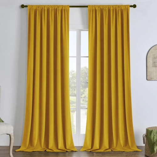 Custom Velvet Blackout Curtains | Navy, Gold & Custom Fit