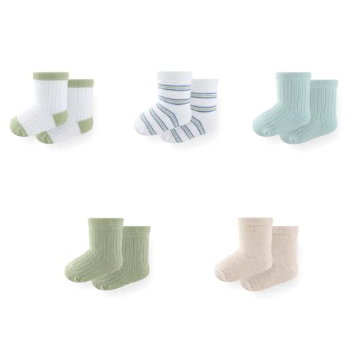 Unisex Baby Boy Girl Socks 5 Pack Ankle Crew Socks Breathable Socks Newborn Accessories Set
