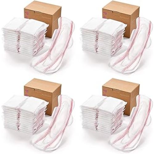 PurComfy Premium Postpartum Pads with Wings, Large Maximum Absorbency Postpartum Maternity Pads Ultra Soft Heavy Flow Secure Leak Protection After Birth, 96ct