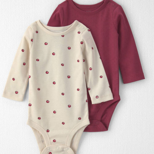 Baby Girl 2-Pack Organic Cotton Bodysuits | Carter’s Oshkosh Canada