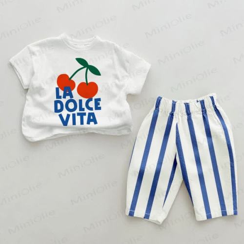 Dolce Vita Baby Cherry Blue 2-piece Set