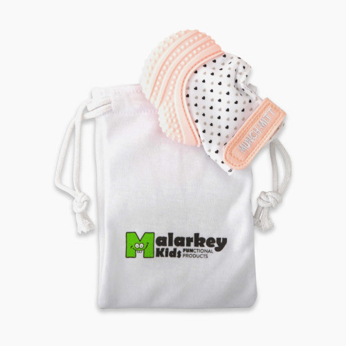 Malarkey Kids Munch Mitt - Pastel Pink/Hearts