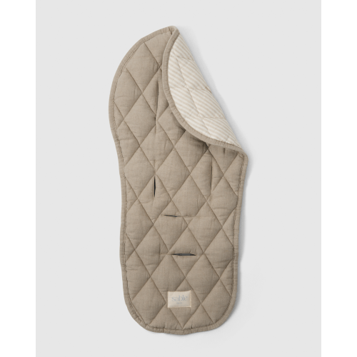 Natural Striped Pram Liner