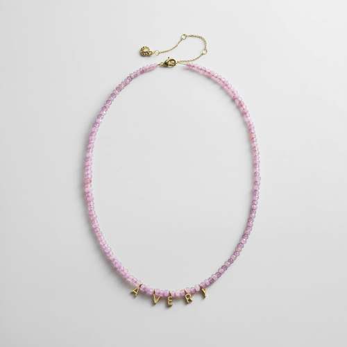 Mini Semi-Precious Custom Necklace - Light Amethyst