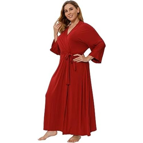 Super Shopping-zone Women's Plus Size Long Robes Kimonos Plus Size Maternity Robes Delivery Robes Sleepwear