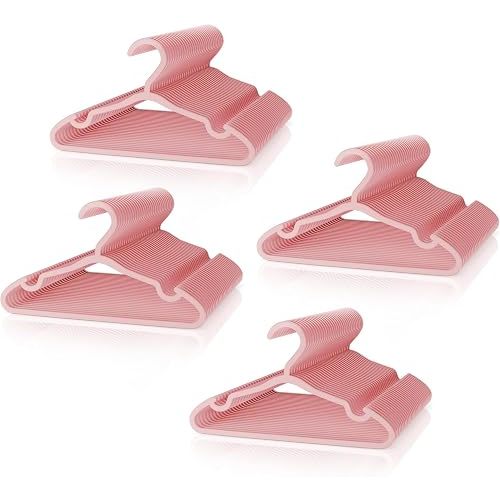 VILICK Plastic Kids Hangers - 100 Pack Non-