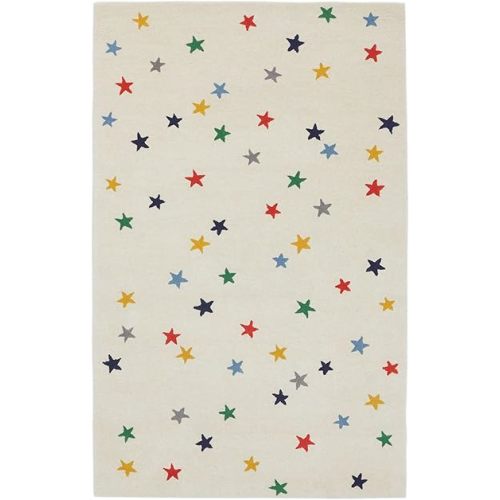 Star Skies Area Rug – 5’ x 8' – Handmade Wool Area Rugs – Multi Color – Rugs for Living Room, Bedroom – Anti-Skid – Carpets with Non-Slip Natural Backing with 100% Cotton