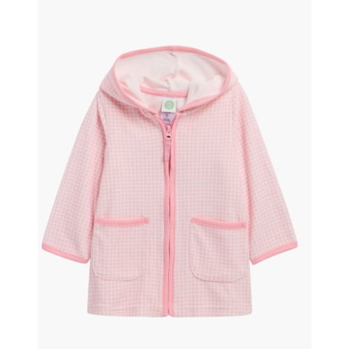 Kids' Gingham Long Sleeve Swim Cover-Up