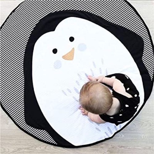 ABREEZE Baby Crawling Mat Cute Penguin Play Carpet Children Bedroom Decor Living Room Rug Nursery Rug Area Rugs for Boys Girls Kids Bedroom