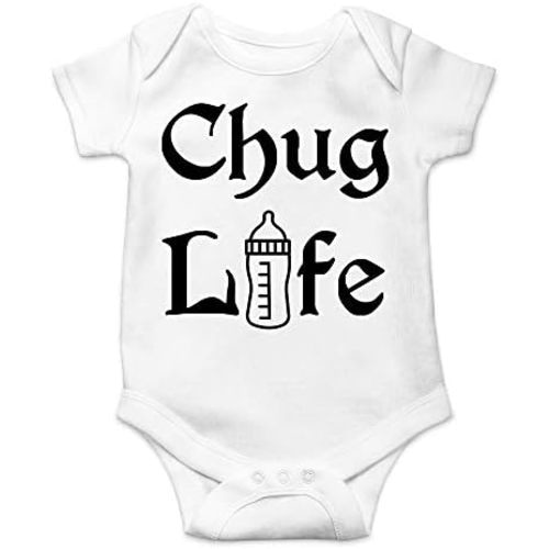 CBTwear Chug Life - Baby Clothes - Funny Newborn Bodysuit Outfits for Infants
