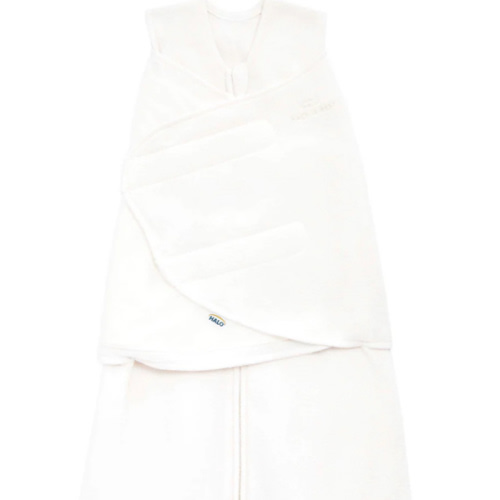 Cream Micro-Fleece Swaddle Newborn | HALO