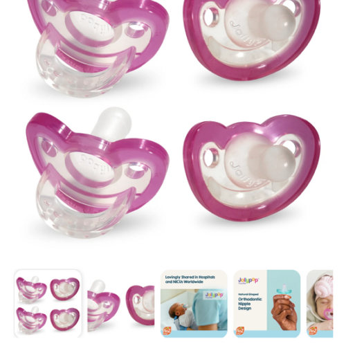 JollyPop Pacifier PLUS 3+ Mnths / Made in USA – RaZbaby