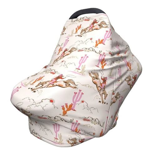 Western Baby Car Seat Covers Western Baby Stuff Multi-use Carseat Canopy for Boys and Girls Stretchy Infant Carseat Cover Shower Gifts