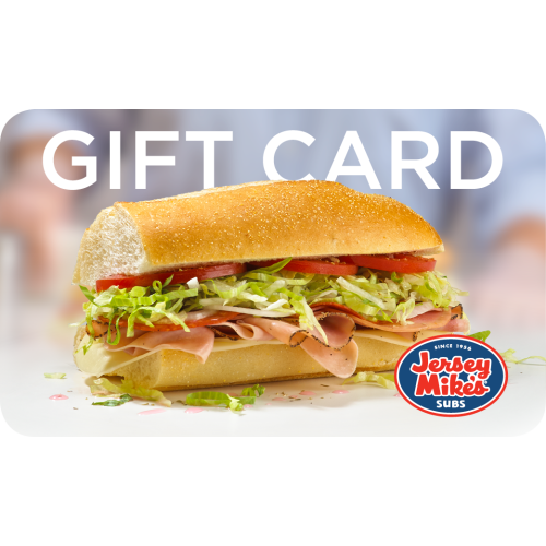 Jersey Mike's | Plastic Gift Card | Choose Design