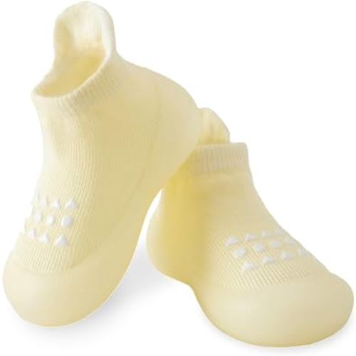 Hstyle Baby Sock Shoes Toddler Boys Walking Shoes Infant Slippers Sneakers | Non-Slip,Soft Rubber Sole,Lightweight,1st Birthday Gifts for Baby Boys Girls
