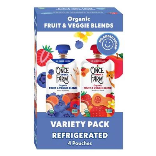 Once Upon a Farm Organic Berry Bundle Variety Pack Kids' Snacks - 4ct/3.2oz Pouches