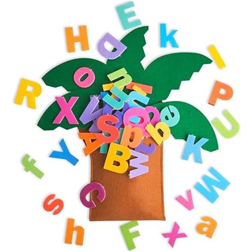 CHEFAN Tree and Letter Props from The Childhood Favorite Book, Felt Numbers and Letters