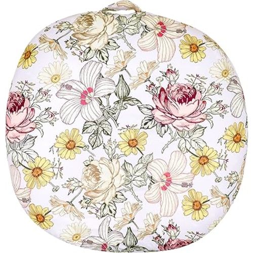Newborn Lounger Cover for Boys Girls, Removable Cover for Infant Lounger Pillow, Soft Snug Fitted Baby Lounger Slipcover,Floral