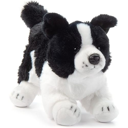 The Petting Zoo Border Collie Dog Stuffed Animal Plushie, Gifts for Kids, Dog Plush Toy 12 inches