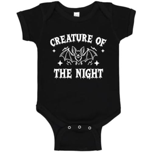 Creature of the Night Bat Halloween Baby Bodysuit One Piece Toddler Shirt