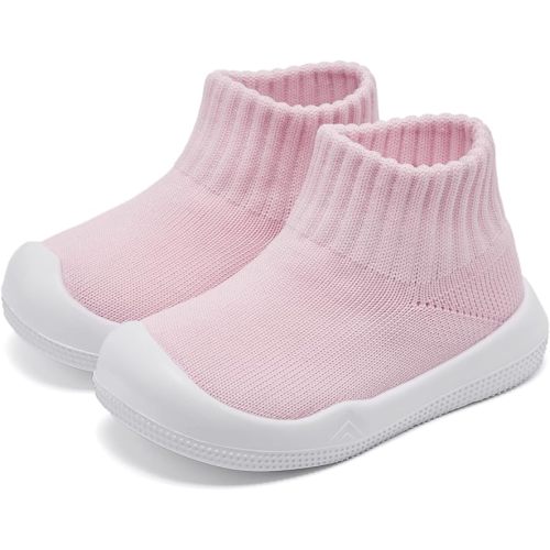 Eashi Baby Boy Girl Non-Skid Indoor Infant Walking Shoes Breathable Warm Elastic Sock Shoes with Memory Sole Protect Toes Outdoor Sneakers