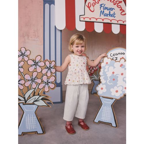 Cath Kidston Ecru Ditsy Blouse And Trousers Set (3mths-8yrs)