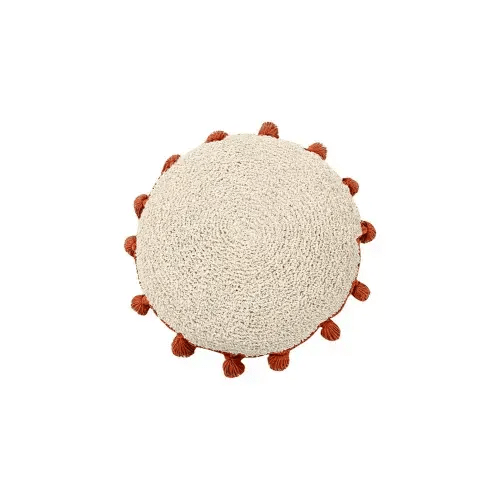 FLOOR CUSHION CIRCLE TERRACOTA