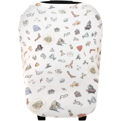 Copper Pearl Multi-Use Cover: Car Seat Covers, Nursing Cover, and Stroller Cover - Stretchy Fabric, All-Season Use, Stylish Designs, Easy Access for Moms - Wizarding World™