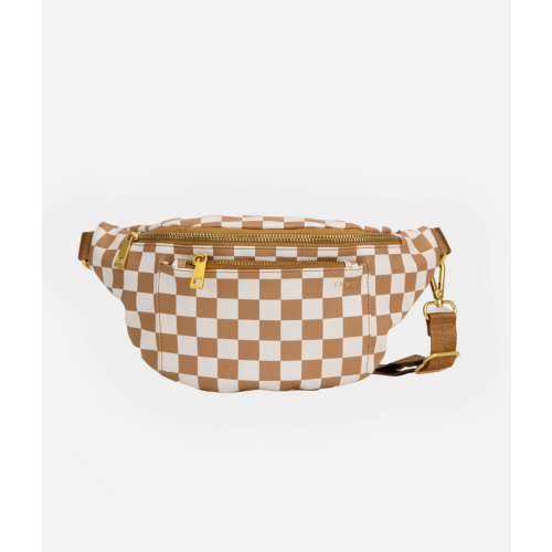 The Fawny Pack (Diaper Sling) - Tan / Check