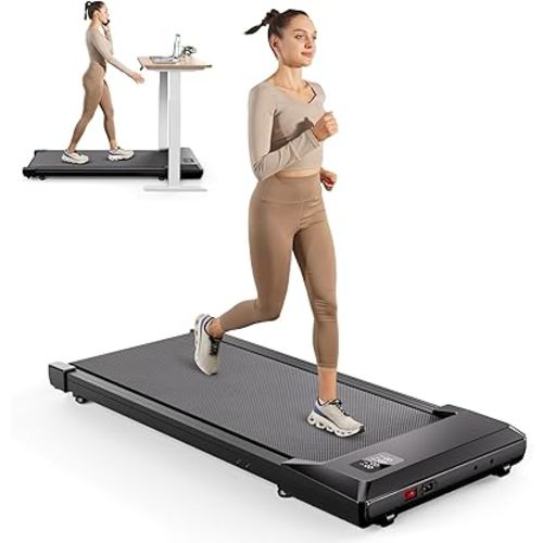 SupeRun Walking Pad, Under Desk Treadmill, 3 in 1 Portable Treadmill with Remote Control LED Display, 2.5 HP Quiet Walking Jogging Machine for Office Home Use, 250 Lbs Capacity