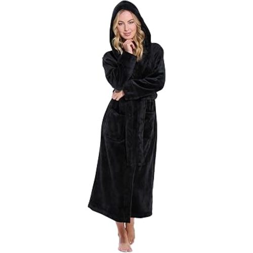 Turquaz Oversize Premium Luxury Ultra Soft Warm Robes for Women Plush Fleece Bathrobe for Women with and Spacious Pockets