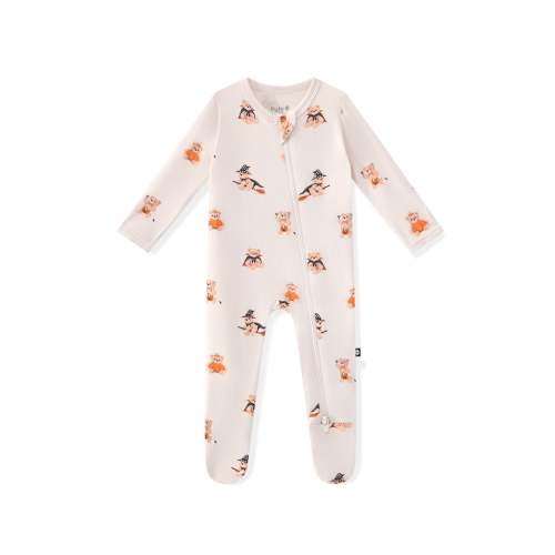 Zippered Footie in Halloween Teddy