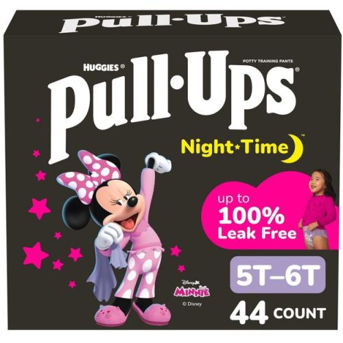 Pull-Ups Girls' Night-Time Potty Training Pants - 5T-6T - 44ct