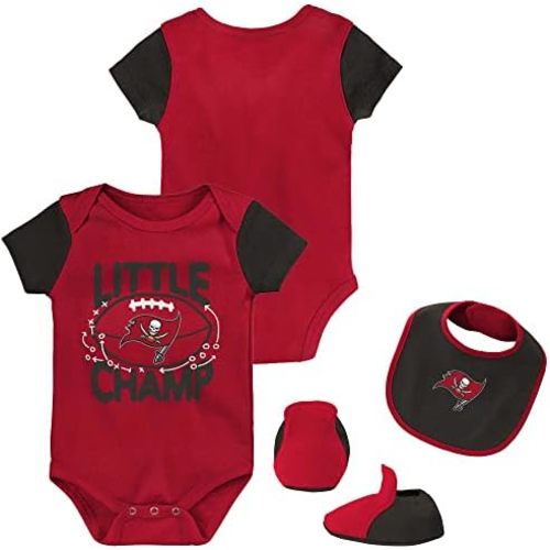 Outerstuff Newborn & Infant/NFL Little Champ Three-Piece Bodysuit Bib & Booties Set