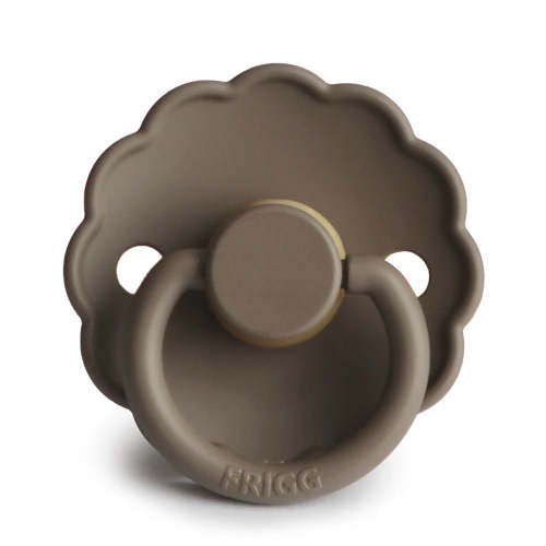 FRIGG Round Pacifier - Daisy Latex Size 1 - Portobello