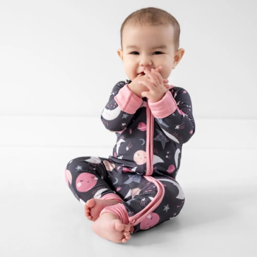 Pink To the Moon & Back Zippy - Little Sleepies