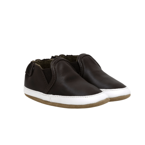 6-12 months - Liam Basic Soft Soles Chocolate Brown – Robeez