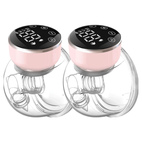 2-pc Wearable Electric Breast Pump with 3 Modes and 9 Levels, 180 ml