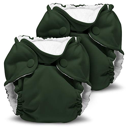 Kanga Care Lil Joey Newborn All in One AIO Cloth Diaper (2pk) Pine 4-12lbs