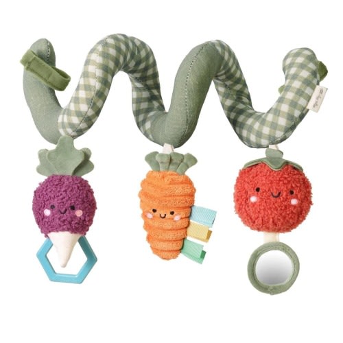 Itzy Ritzy Itzy Bitzy Spiral Car Seat Activity Toy - Veggie