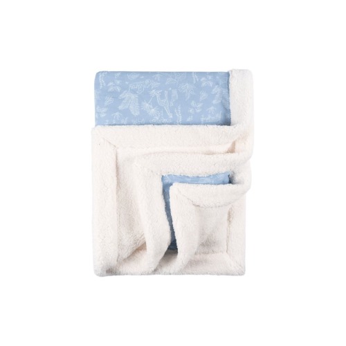 Nature Plush Blanket with Fleece Trim