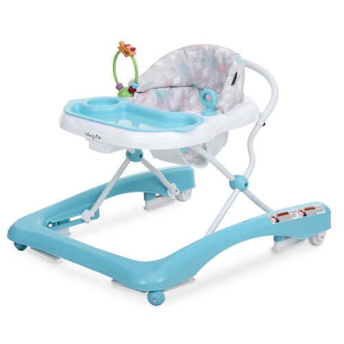 Dream On Me Mia foldable Baby Walker, Teal Gray