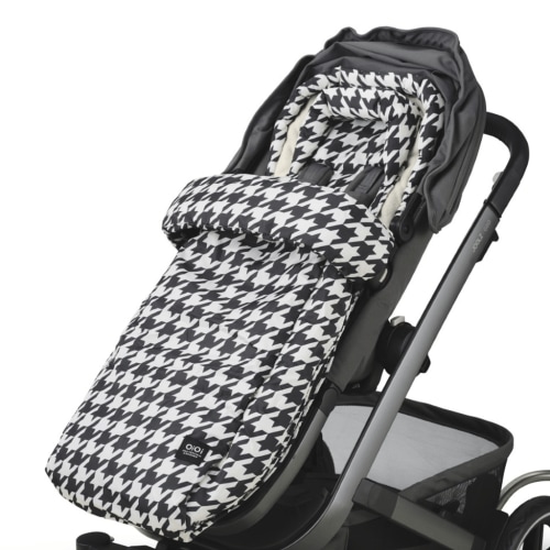 4-in-1 Convertible Footmuff – Houndstooth