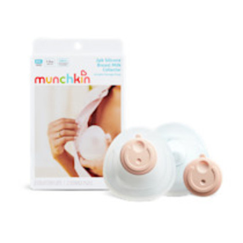 Munchkin Silicone Breast Milk Collector Cups with Storage Plug (2 Pack)